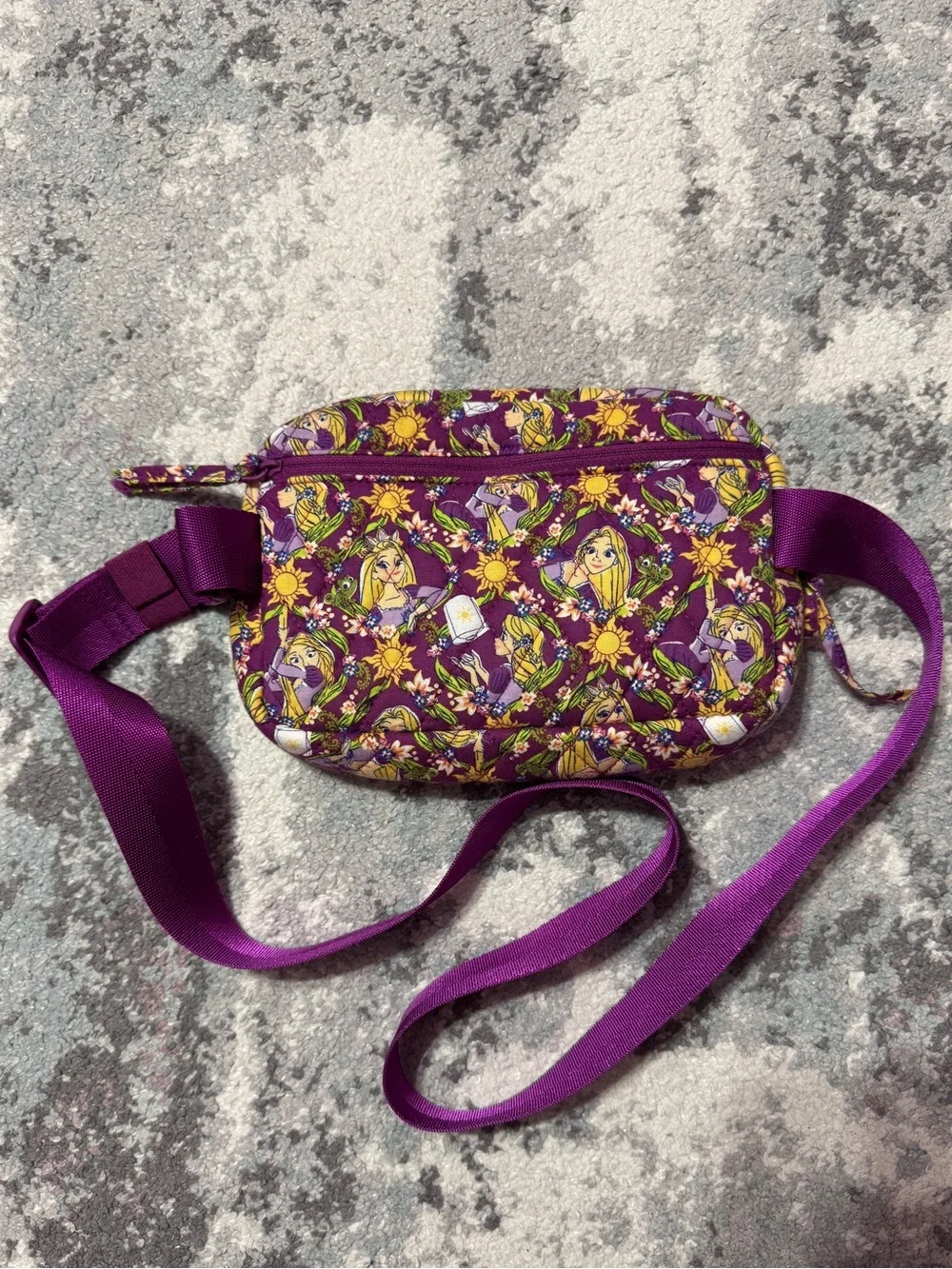Vera Bradley Purple Floral Rapunzel Crossbody - Picture 2 of 6